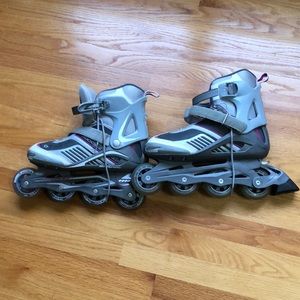 Pink and Grey Rollerblades ( Brand name not inline skates)